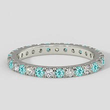 Afbeelding in Gallery-weergave laden, Complete Eternity Paraiba-band