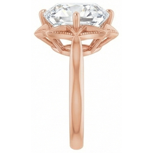 Afbeelding in Gallery-weergave laden, Briljant Solitaire Ring 5 karaat 14K Rosé Goud – bovenaanzicht