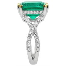 Afbeelding in Gallery-weergave laden, Luxe Edelsteen Ring 3,50 karaat – profielaanzicht