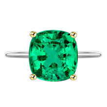 Afbeelding in Gallery-weergave laden, Smaragd Gekleurde Steen Ring – hoofdaanzicht