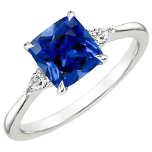 Afbeelding in Gallery-weergave laden, echte pear diamant 2.50karaat ring zijaanzicht