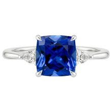 Afbeelding in Gallery-weergave laden, echte pear diamant 2.50karaat ring profielweergave