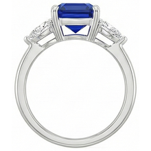 Afbeelding in Gallery-weergave laden, echte pear diamant 2.75karaat ring profielweergave