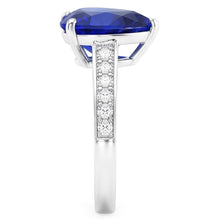 Afbeelding in Gallery-weergave laden, Dames Edelsteen Ring Hart Geslepen Saffier & Diamanten 3 Karaat Sieraden