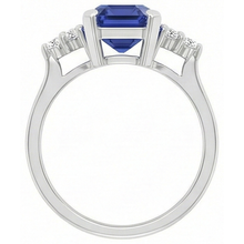Afbeelding in Gallery-weergave laden, echte round diamant 3karaat ring profielweergave