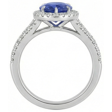 Afbeelding in Gallery-weergave laden, echte round diamant 5.50karaat ring close-up detail