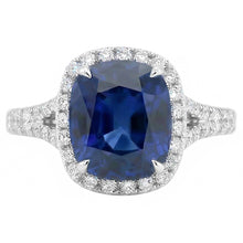 Afbeelding in Gallery-weergave laden, echte round diamant 4karaat ring zijaanzicht