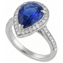 Afbeelding in Gallery-weergave laden, echte round diamant 4.50karaat ring close-up detail