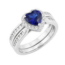 Afbeelding in Gallery-weergave laden, echte heart diamant 3.50karaat ring zijaanzicht