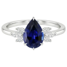 Afbeelding in Gallery-weergave laden, Natuurlijke Saffier Ring 7.25ct - Witgoud 14K