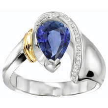 Afbeelding in Gallery-weergave laden, echte round diamant 2karaat ring bovenaanzicht