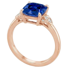Afbeelding in Gallery-weergave laden, echte round diamant 2.50karaat ring close-up detail