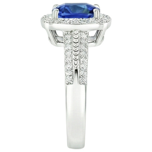 Afbeelding in Gallery-weergave laden, echte round diamant 4.50karaat ring profielweergave