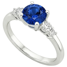 Afbeelding in Gallery-weergave laden, echte round diamant 2.50karaat ring zijaanzicht