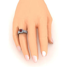 Afbeelding in Gallery-weergave laden, Dames Rode Robijn Prinses Ring