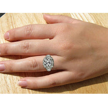 Afbeelding in Gallery-weergave laden, Natuurlijke Diamanten Ring 4.25ct - Witgoud 14K