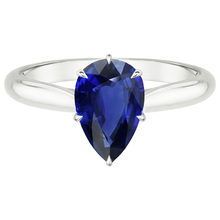 Afbeelding in Gallery-weergave laden, echte pear diamant 4karaat ring profielweergave