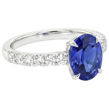 Afbeelding in Gallery-weergave laden, echte round diamant 4karaat ring op wit