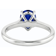 Afbeelding in Gallery-weergave laden, echte pear saffier 1karaat ring vooraanzicht