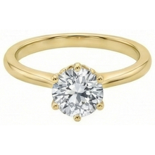 Afbeelding in Gallery-weergave laden, echte round diamant 1.50karaat ring close-up detail