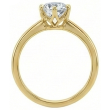 Afbeelding in Gallery-weergave laden, echte round diamant 1.50karaat ring profielweergave