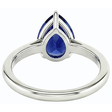 Afbeelding in Gallery-weergave laden, echte pear diamant 2.50karaat ring zijaanzicht