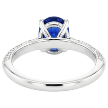 Afbeelding in Gallery-weergave laden, echte round diamant 5.50karaat ring close-up detail