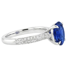 Afbeelding in Gallery-weergave laden, echte round diamant 5.50karaat ring op wit