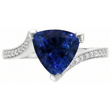 Afbeelding in Gallery-weergave laden, echte round diamant 2.50karaat ring zijaanzicht