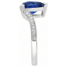 Afbeelding in Gallery-weergave laden, echte round diamant 2.50karaat ring profielweergave