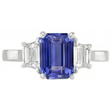 Afbeelding in Gallery-weergave laden, echte diamant 2.50karaat ring zijaanzicht