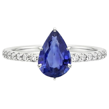 Afbeelding in Gallery-weergave laden, Dames edelsteen ring blauwe saffier en Natuurlijke echte diamanten ( niet in een laboratorium gekweekt ) gouden sieraden 5,25 karaat