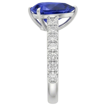 Afbeelding in Gallery-weergave laden, Natuurlijke Saffier Ring 5.50ct - Witgoud 14K