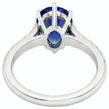 Afbeelding in Gallery-weergave laden, echte round diamant 3karaat ring vooraanzicht