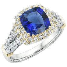 Afbeelding in Gallery-weergave laden, echte round diamant 3.25karaat ring close-up detail