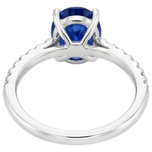Afbeelding in Gallery-weergave laden, echte round diamant 5.25karaat ring zijaanzicht
