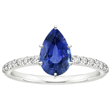 Afbeelding in Gallery-weergave laden, echte round diamant 5karaat ring bovenaanzicht