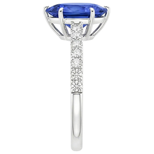 Afbeelding in Gallery-weergave laden, echte round diamant 5karaat ring op wit