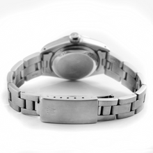 Afbeelding in Gallery-weergave laden, Dames Datejust Rolex 26 mm roze parelmoer diamant wijzerplaat roestvrij staal Oyster armband horloge