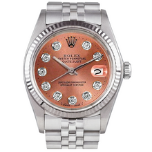Afbeelding in Gallery-weergave laden, Dames Rolex-horloge Datumjust roestvrij staal jubileum