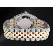 Afbeelding in Gallery-weergave laden, Dames Rolex 31mm Datejust Two Tone Champagne Romeins horloge