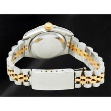 Afbeelding in Gallery-weergave laden, Dames Rolex Datejust 26 mm parelmoer wijzerplaat dubbele rij diamanten lunette