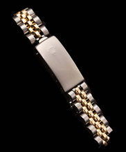 Afbeelding in Gallery-weergave laden, Dames Rolex Datumjust horloge Oester massief goud en roestvrij staal