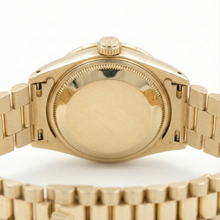 Afbeelding in Gallery-weergave laden, Dames Rolex presidenten Datumjust diamanten wijzerplaat lunette horloge
