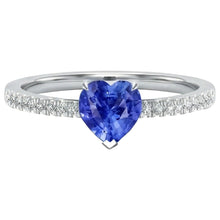 Afbeelding in Gallery-weergave laden, echte round diamant 2karaat ring zijaanzicht