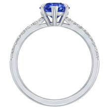 Afbeelding in Gallery-weergave laden, echte round diamant 2karaat ring profielweergave