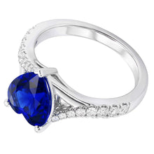 Afbeelding in Gallery-weergave laden, echte round diamant 3.50karaat ring close-up detail