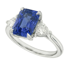 Afbeelding in Gallery-weergave laden, echte diamant 2.25karaat ring bovenaanzicht