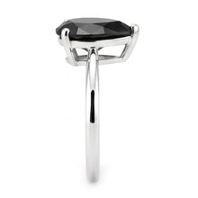 Afbeelding in Gallery-weergave laden, Donkere Diamant Verlovingsring 5 Karaat Echte Peervormige Zwarte Solitair Taps Toelopend 14K Witgoud