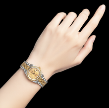 Afbeelding in Gallery-weergave laden, Date-just 31mm Champagne Diamond Rolex-horloge